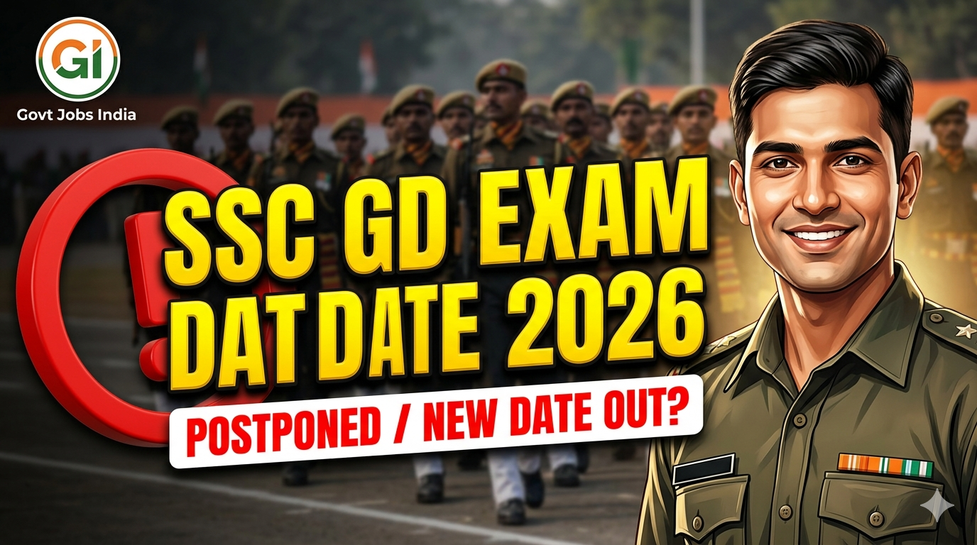 SSC GD 2026 New Exam Date Postponed Notice Updates